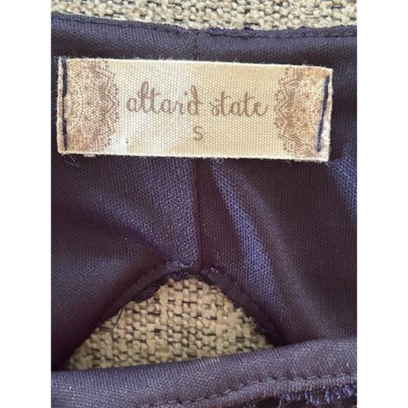 Altar'd State Navy Blue Lace Fit & Flare Dress Small USA Made - Picture 4 of 6